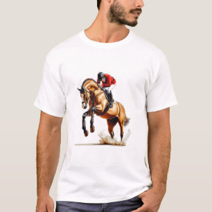 Hoofbeats and Heartbeats. Professional Jockey Raci T-Shirt