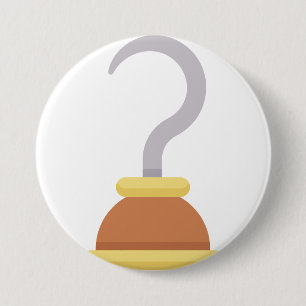 Hook 3 Inch Round Button