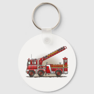 Hook and Ladder Fire Truck Keychain
