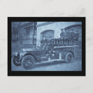 Hook and Ladder Vintage Early 1900s Postcard