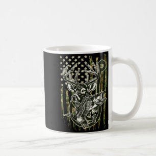 Hook Antler Heart Love Fishing Hunting Fish Deer H Coffee Mug