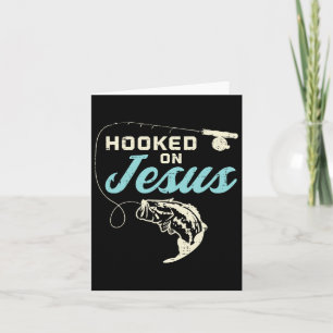Hook On Jesus Byss Fishing Christian Religious God Card