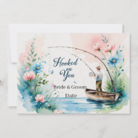Hook on you for fishing Wedding save the date