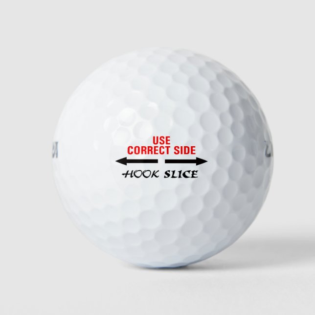 Hook-Slice Golf Balls (Front)