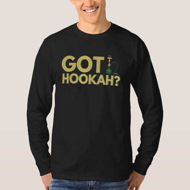 Hookah Bar And Waterpipe T-Shirt (Front)