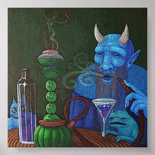 Hookah Demon Poster (Front)