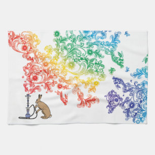 HOOKAH HARE KITCHEN TOWEL