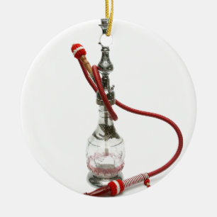 Hookah Water Pipe Ceramic Ornament