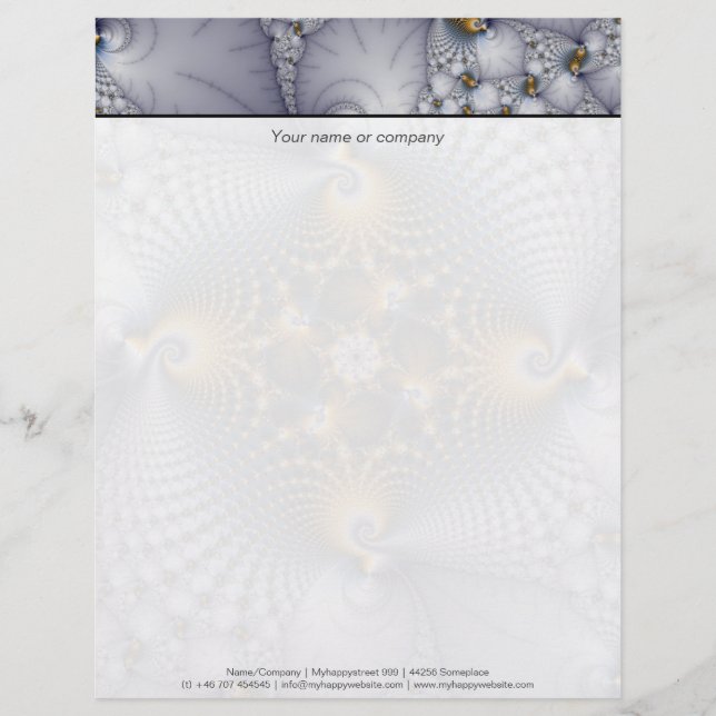 Hooked And Netted - Fractal Letterhead (Front)