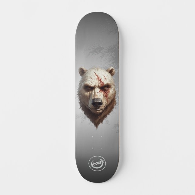 Hooked - Apex Series - "Grizzly Grin" Skateboard (Recto)