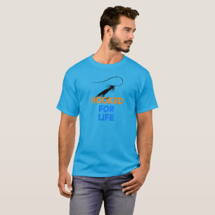 Hooked for Life Fly Fishing T-Shirt