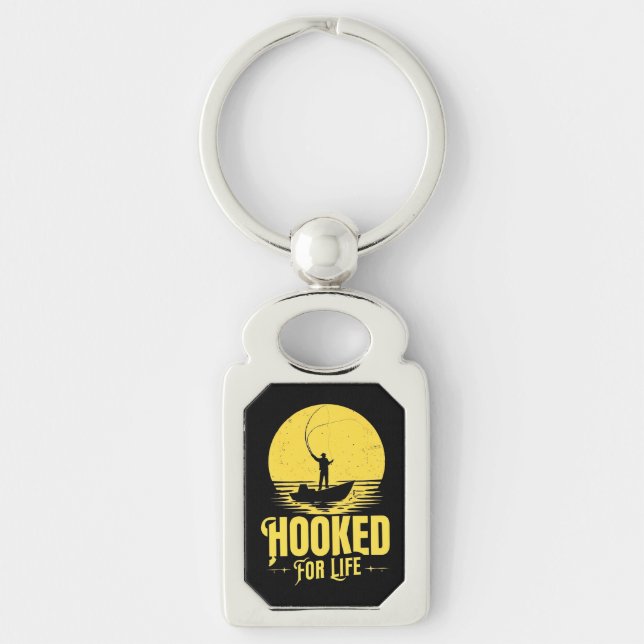 Hooked for Life. Keychain (Front)