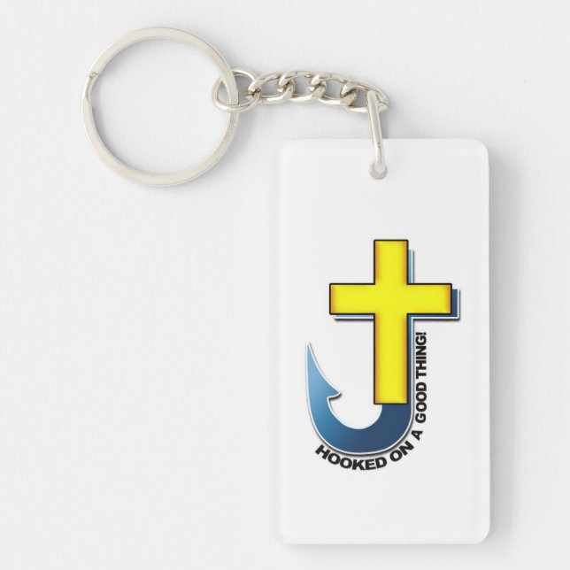 Hooked on a Good Thing Keychain (Front)
