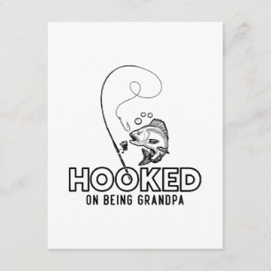 Hooked On Being A Grandpa Enclosure Card