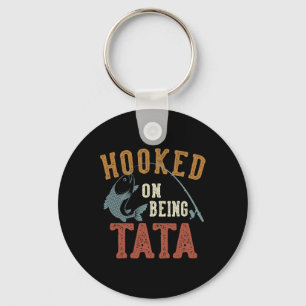 Hooked On Being Father's Day Fishing  Keychain