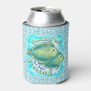 Hooked On Fishing custom name Can Cooler