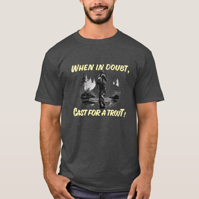 Hooked On Fishing Customizable  T-Shirt (Front)