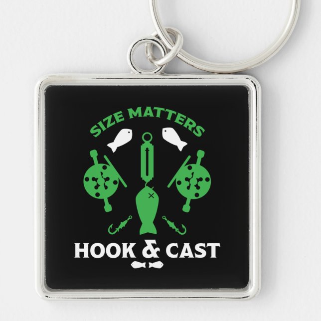 Hooked On Fishing Keychain (Front)