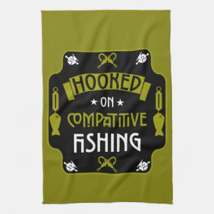 Hooked On Fishing Kitchen Towel