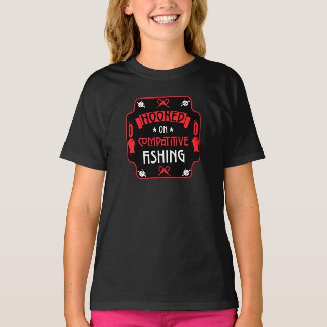 Hooked On Fishing T-Shirt (Front)