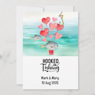 Hooked on Fishing Wedding invitation 