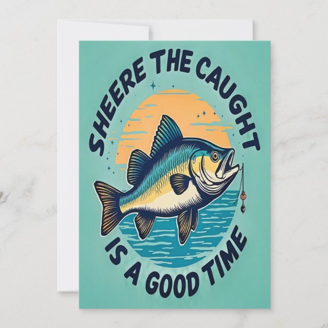 Hooked on Fun Invitation (Front)