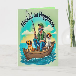 Hooked on Joy Birthday  Card