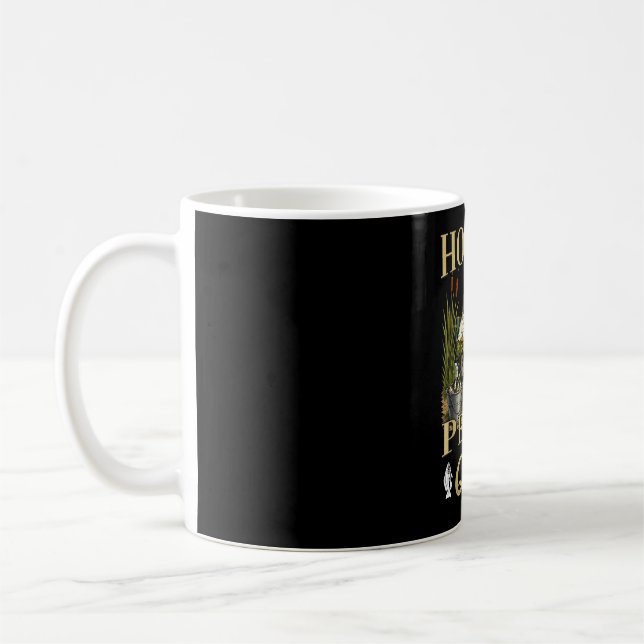 Hooked on peace and quiet funny fishing frog  coffee mug (Left)