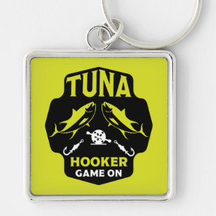 Hooked On Tuna Fishing Keychain