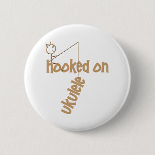 Hooked On Ukulele 2 Inch Round Button