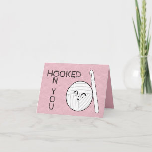 Hooked On You ♥ Crochet & Yarn Crafts Holiday Card