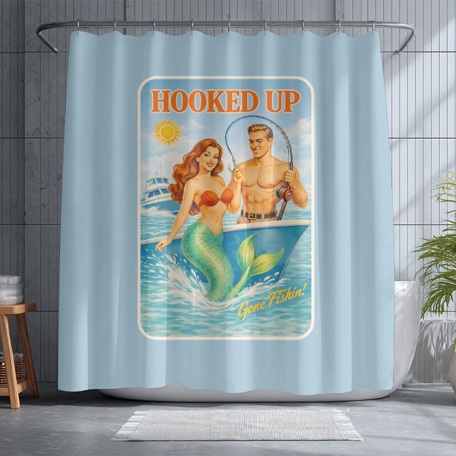 Hooked Up Fishing Pin-up Mermaid | Funny Nautical (Creator Uploaded)