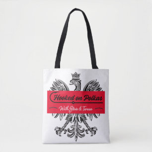 Hookes on Polkas Shoulder Tote Bag