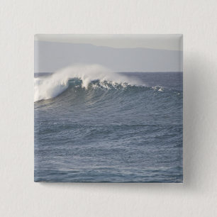 Hookipa Beach Park, North Shore of Maui, 2 Inch Square Button