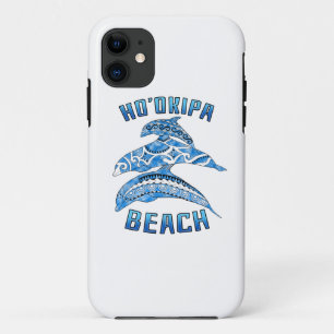Ho'okipa Hawaii Vacation Tribal Dolphins iPhone 11 Case