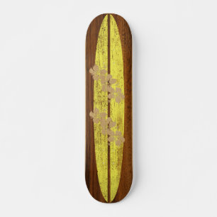 Hookipa Surf Vintage Faux Wood Skateboard