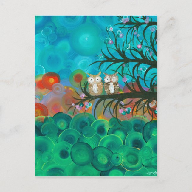 Hoolandia (c) 2013 – Owl Couples Postcard (Front)