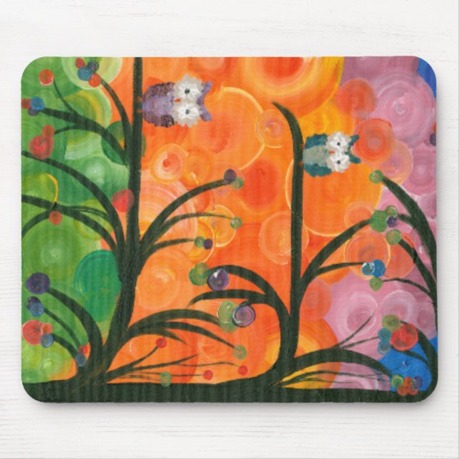 Hoolandia (c) 2013 – Owl Family Trees Mouse Pad (Front)