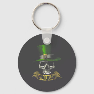 Hooligan Skull Funny Iri-shirt  Keychain