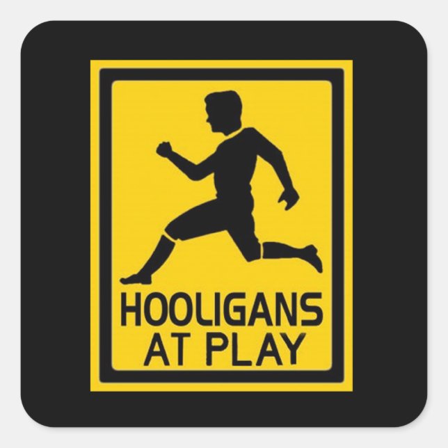 Hooligans At Play Square Sticker (Front)