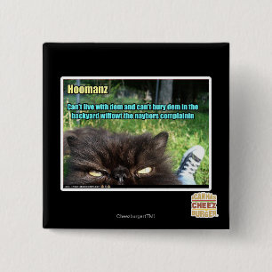 Hoomanz 2 Inch Square Button