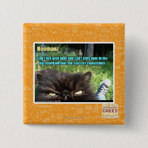 Hoomanz 2 Inch Square Button
