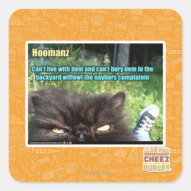 Hoomanz Square Sticker (Front)