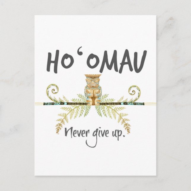 Ho'Omau Tiki Postcard (Front)