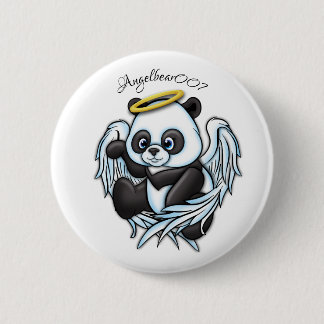 Hoooly it's Angel and a Bear 2 Inch Round Button