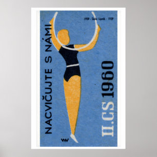 Hoop Dancer - Matchbox Print - Czech Wall Art