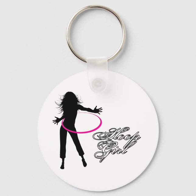 Hoop Girl-Hula Hoop Keychain (Front)