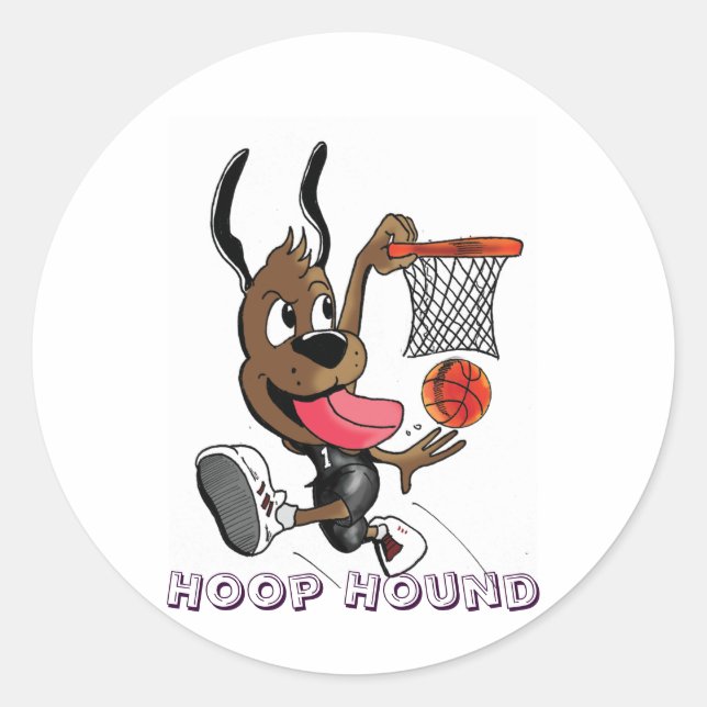 Hoop Hound sticker (Front)