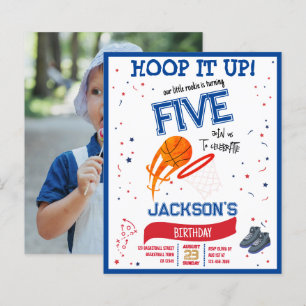 Hoop It Up Rookie Basketball Budget Photo Birthday