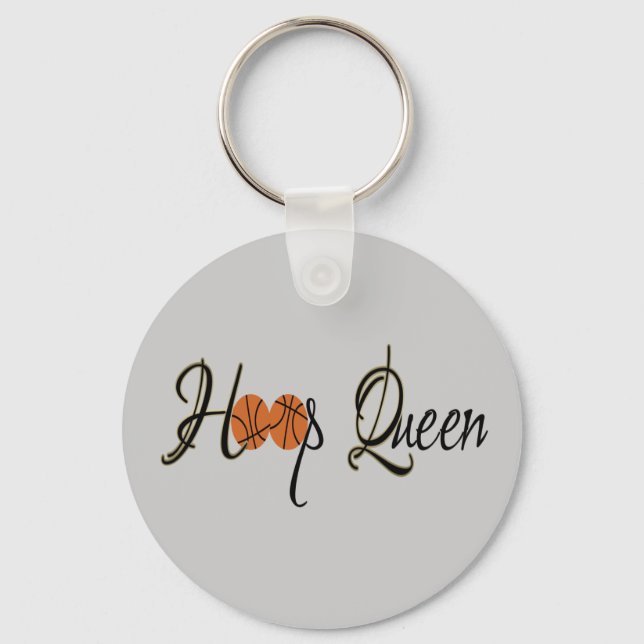 Hoop Queen Keychain (Front)